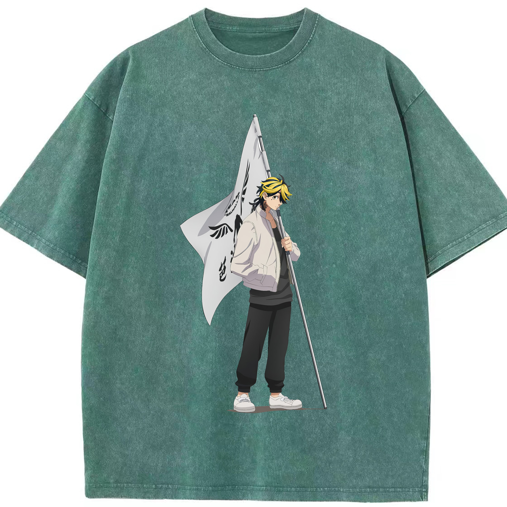 （画像用） 東京リベンジャーズ Tokyo Revengers 綿100% ヴィンテージ風 半袖Tシャツ（フロントプリント）